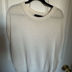 Banana Republic Ivory Knit Sweater Vest Women’s size L NWOT
